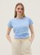Sky blue pure cotton short-sleeve T-shirt, regular fit_2
