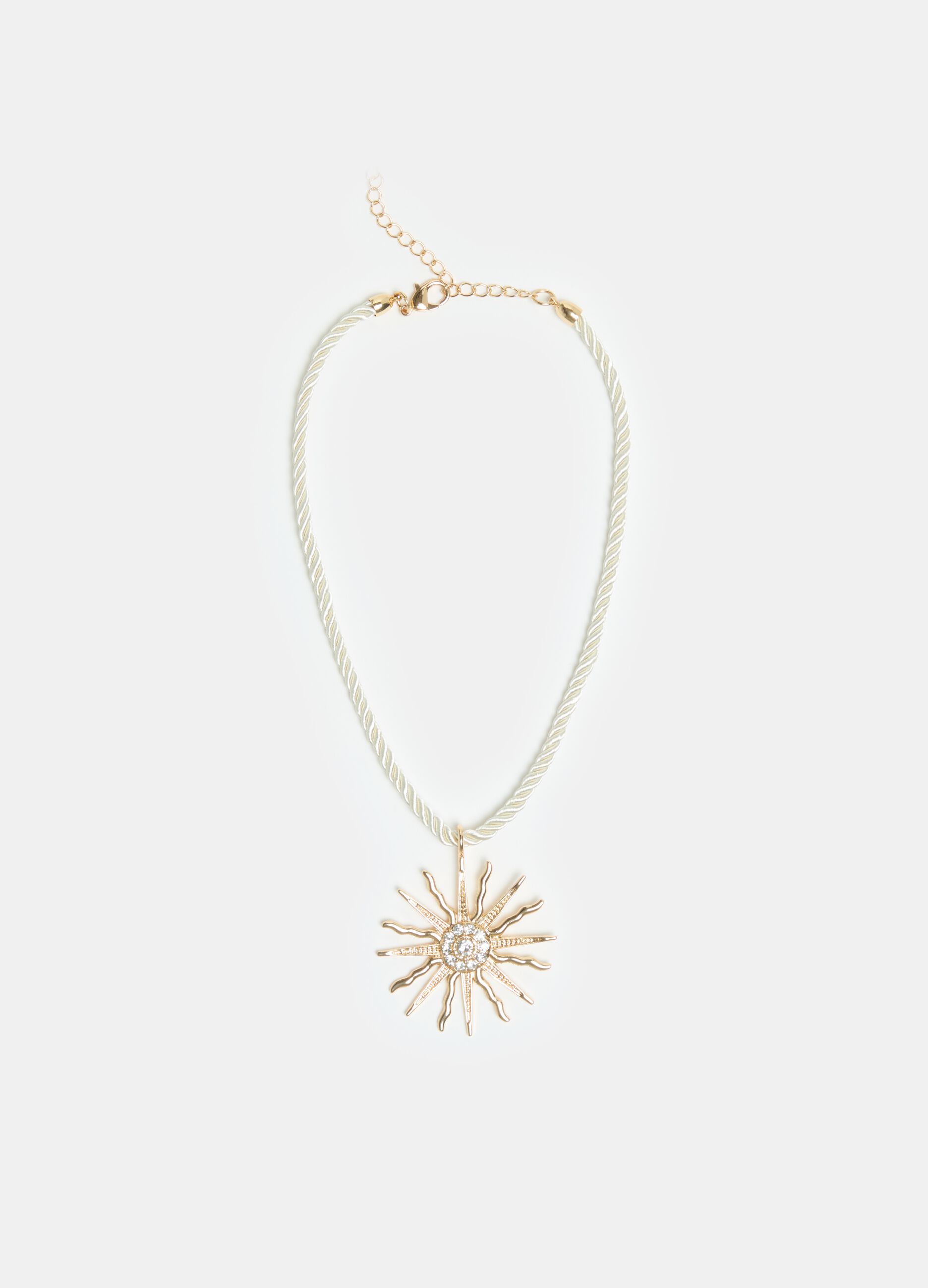 Necklace with sun pendant