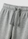 Grey marl jogger trousers in pure organic cotton_2