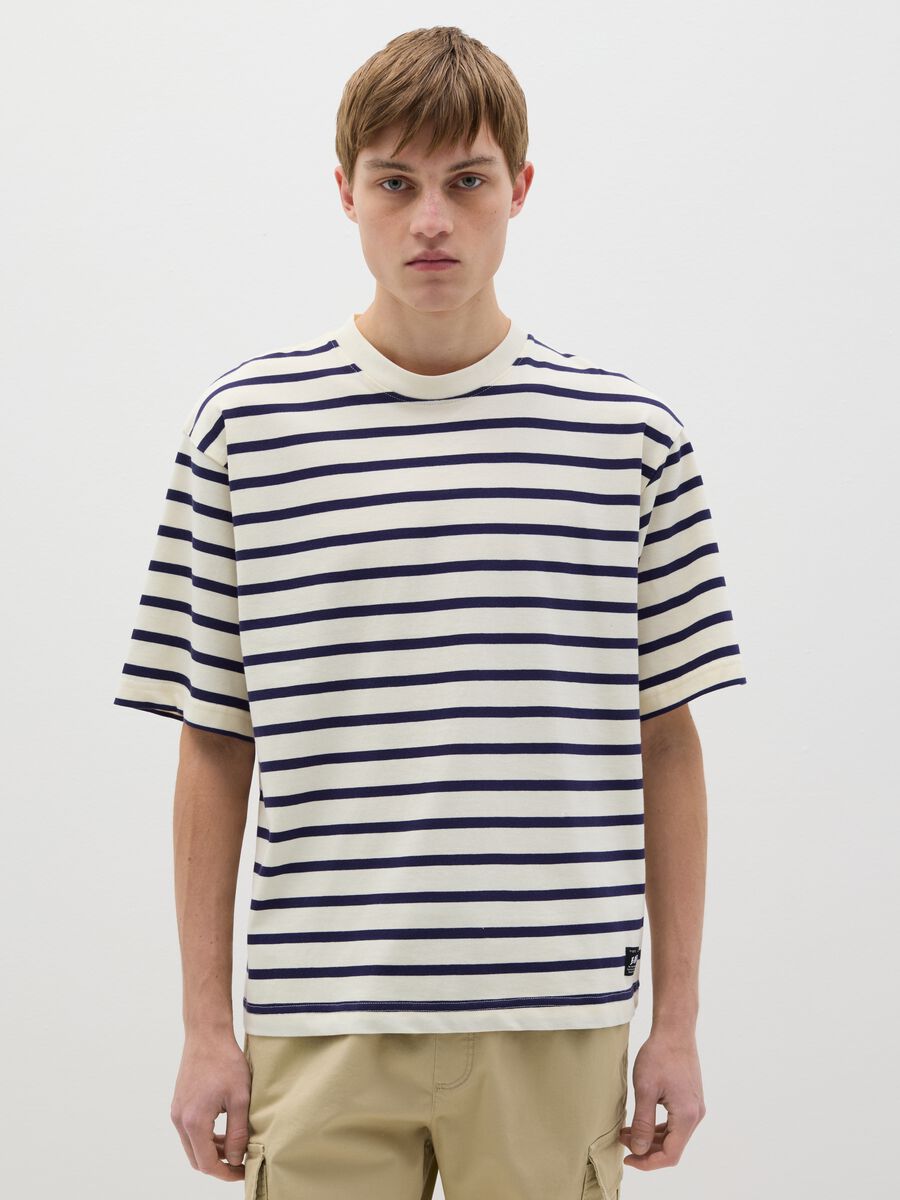Striped cotton T-shirt_0