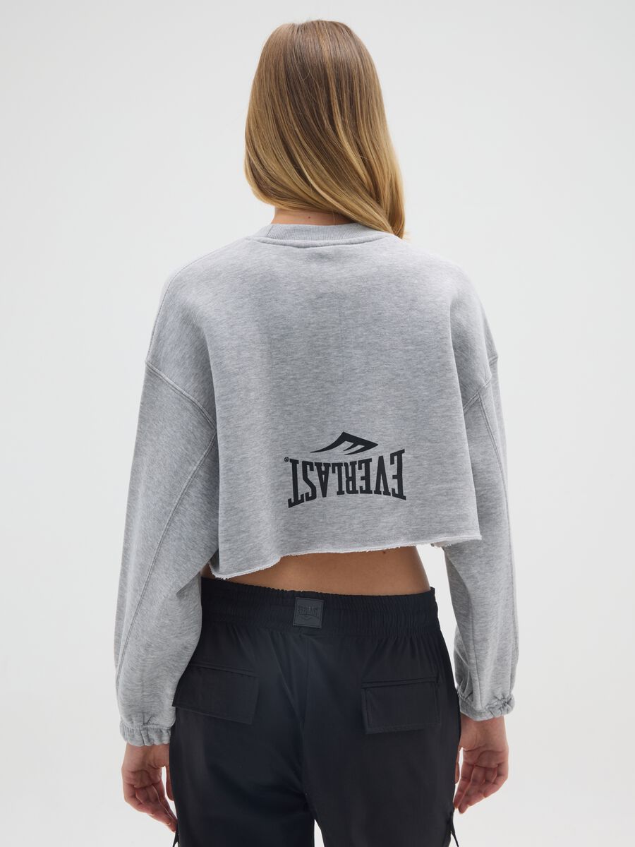 Grey regular fit cotton blend sweatshirt_2