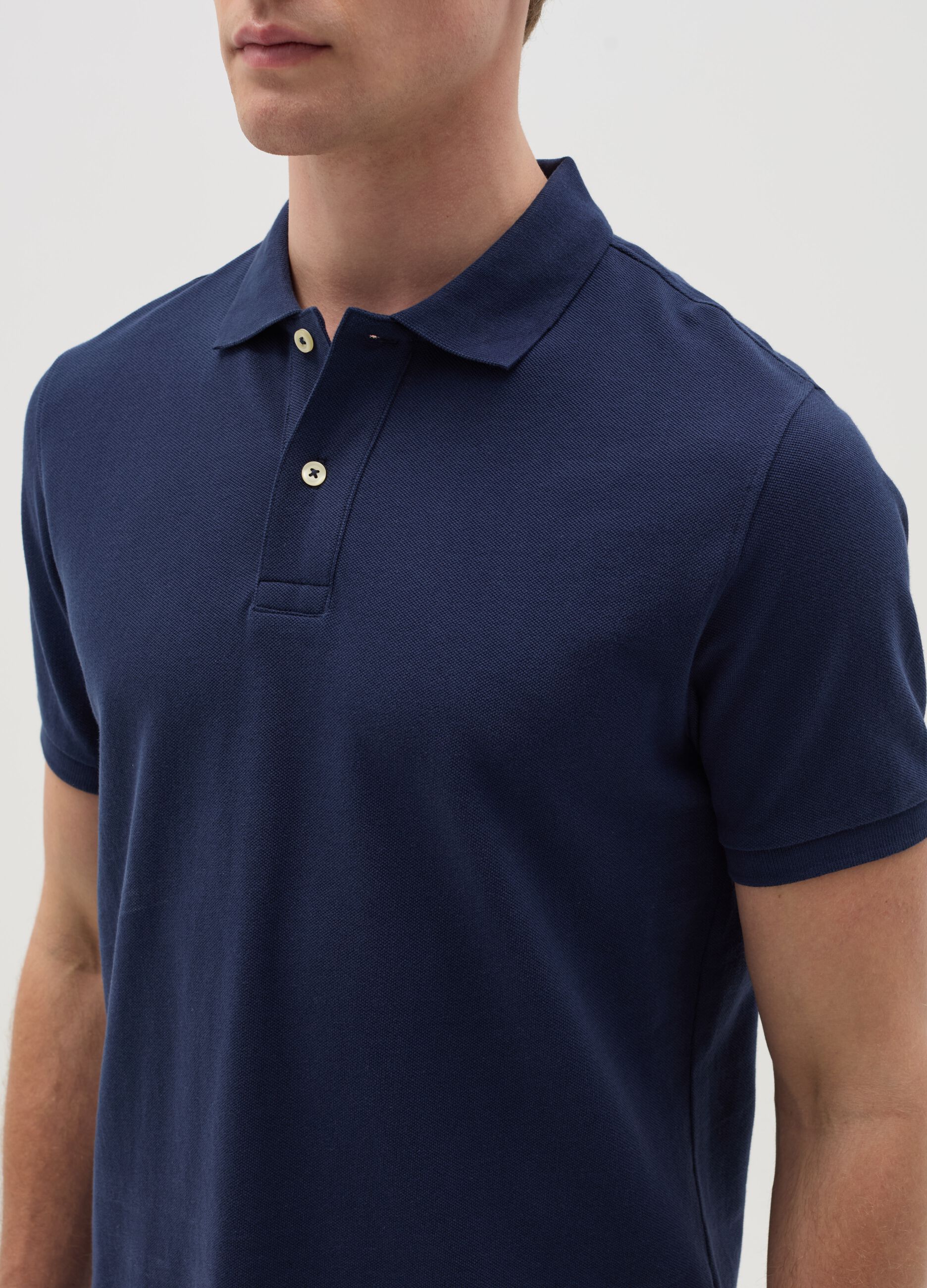 Polo shirt in organic cotton piquet