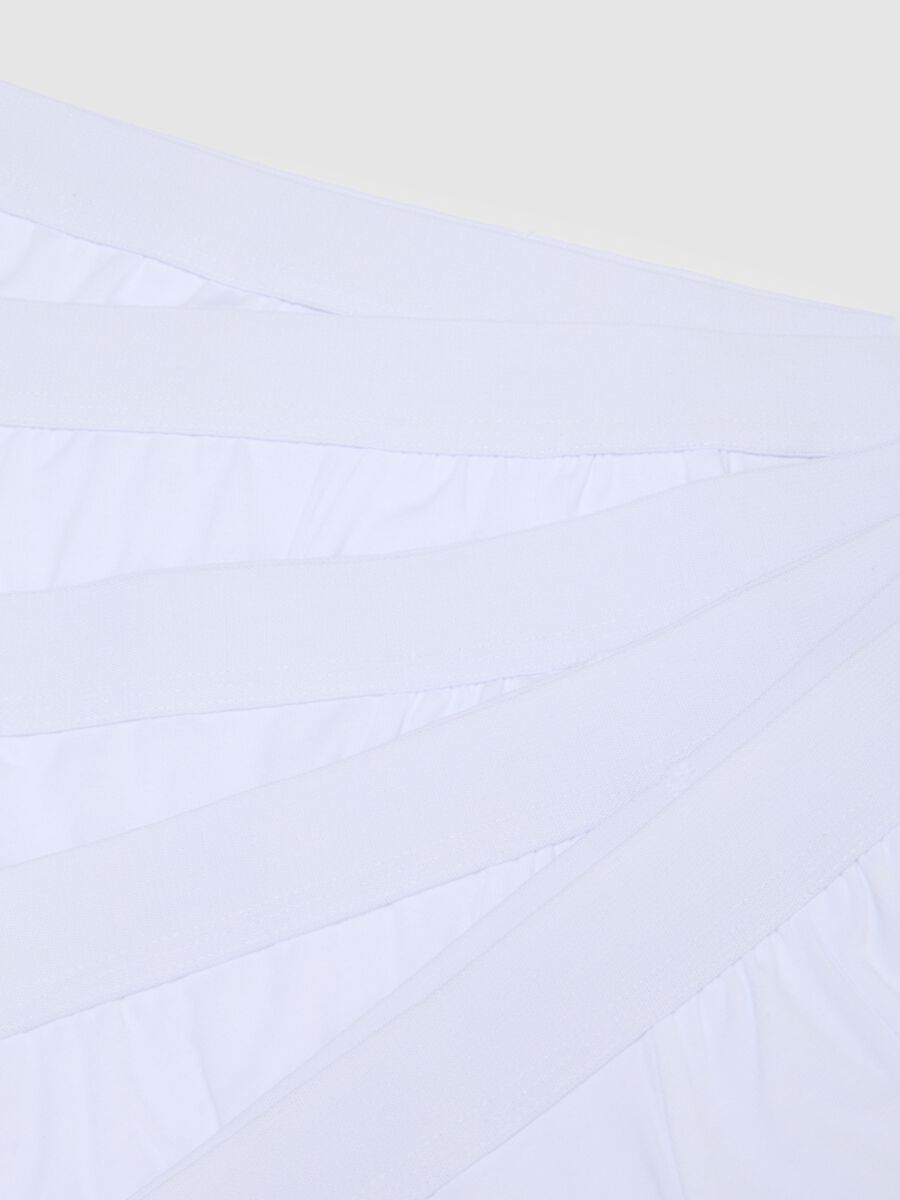 White Cotton Regular Fit Briefs_5