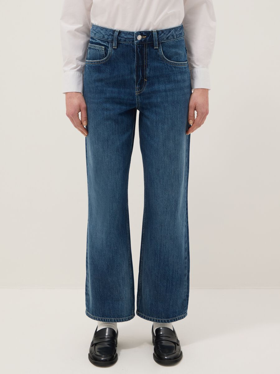 Pure Cotton Blue Baggy Fit Jeans_1