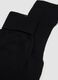 Black knee-high socks in pure cotton_1