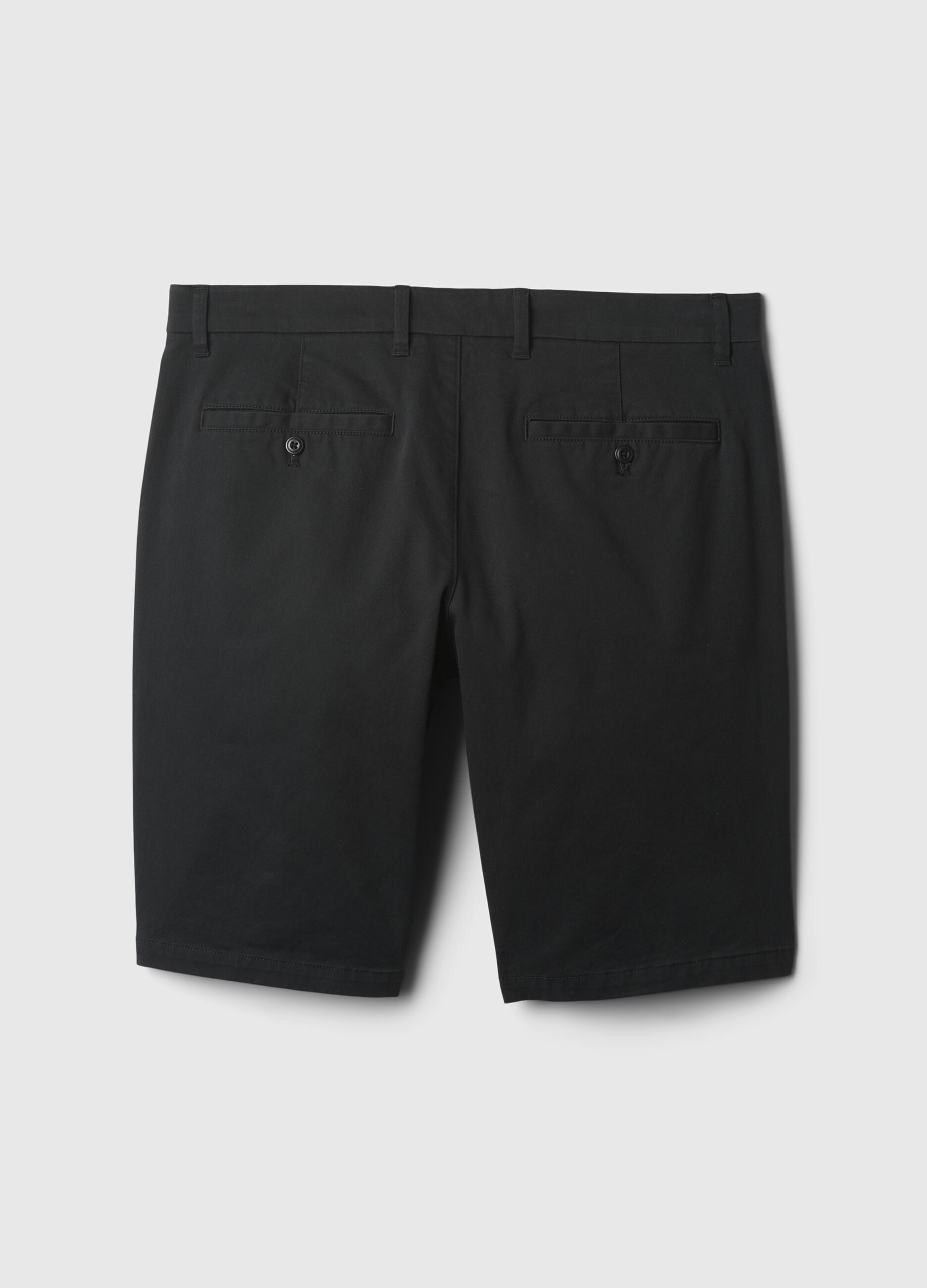 Relaxed-fit Bermuda shorts in stretch cotton
