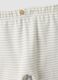 White organic cotton knit and trouser set for newborns_3