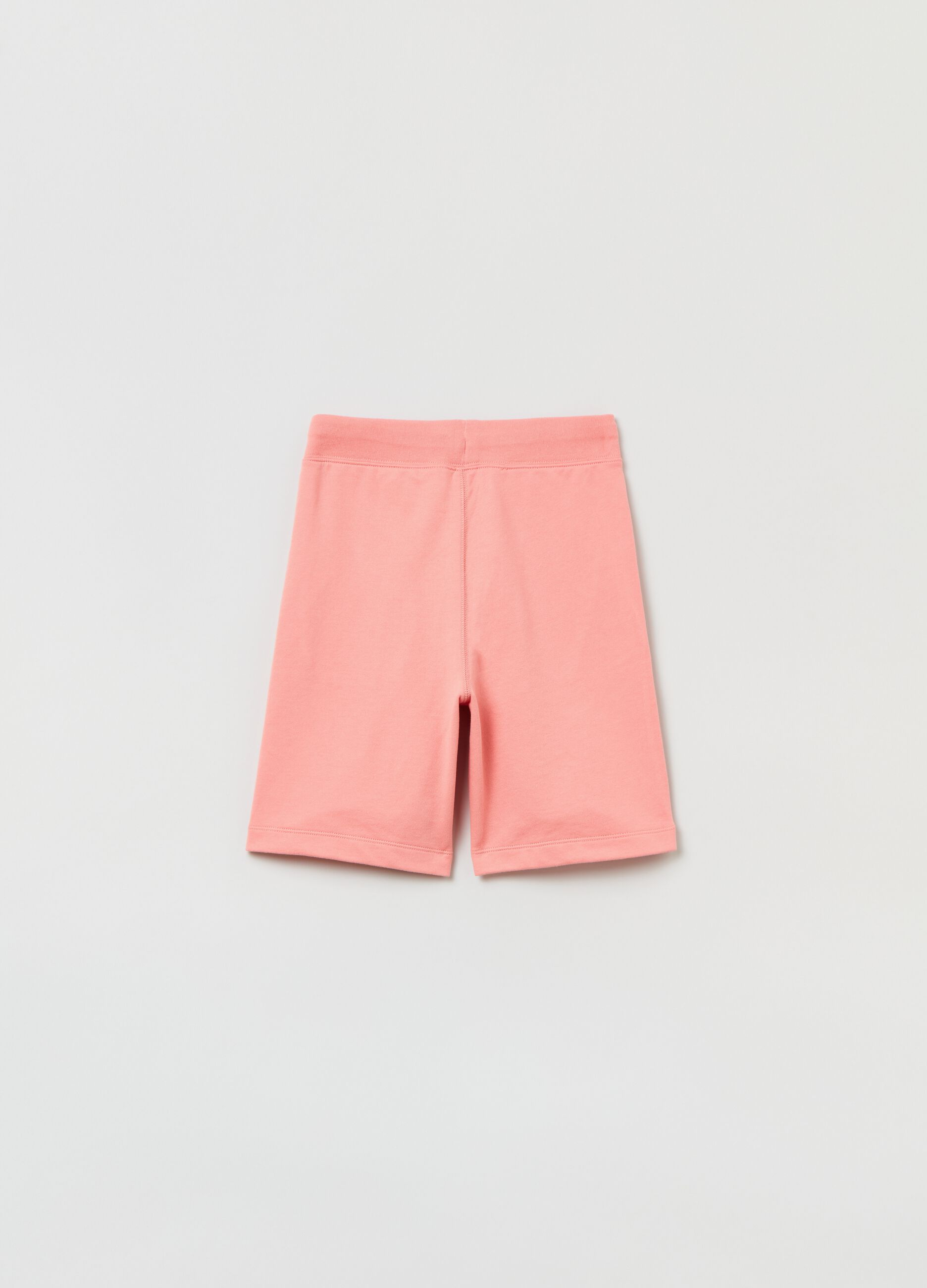 Bermuda shorts in French terry with logo
