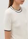 Short-sleeved top with contrasting edges_3