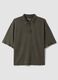 Men's Short Sleeve Green Polo Shirt Regular Fit in Pure Cotton_0