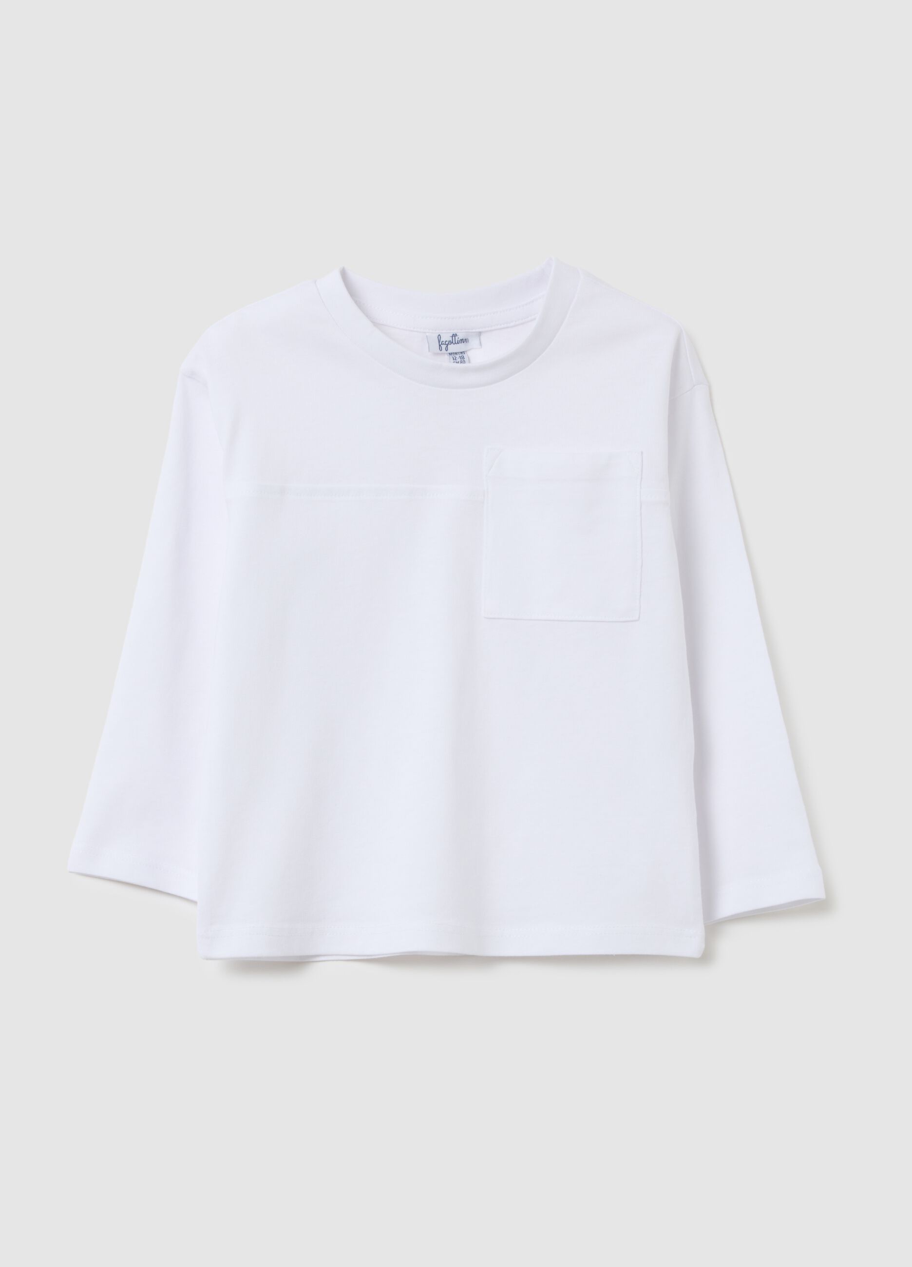 Children's pure cotton white regular fit shirt