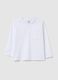 Maglia da bambino in puro cotone bianca regular fit_0