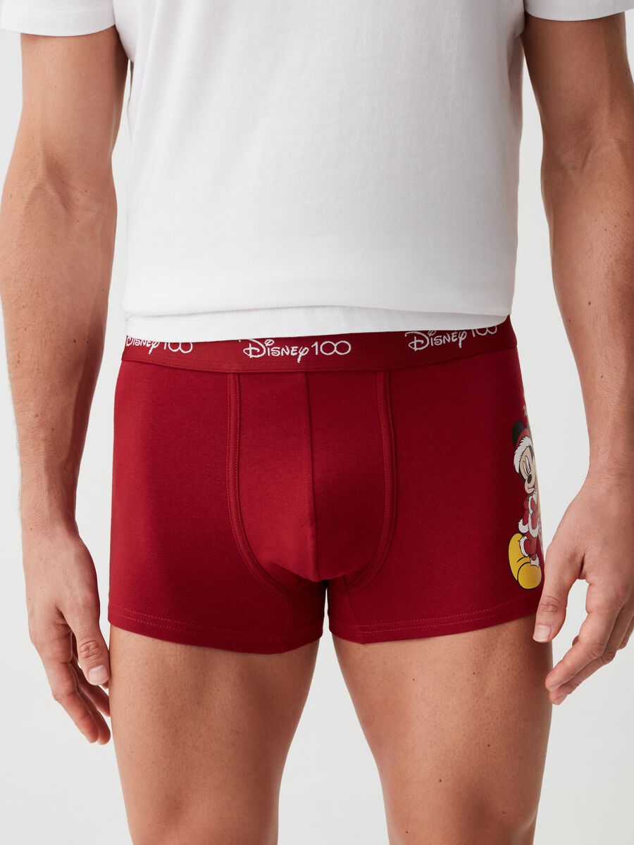Boxer con stampa Natale Topolino_1