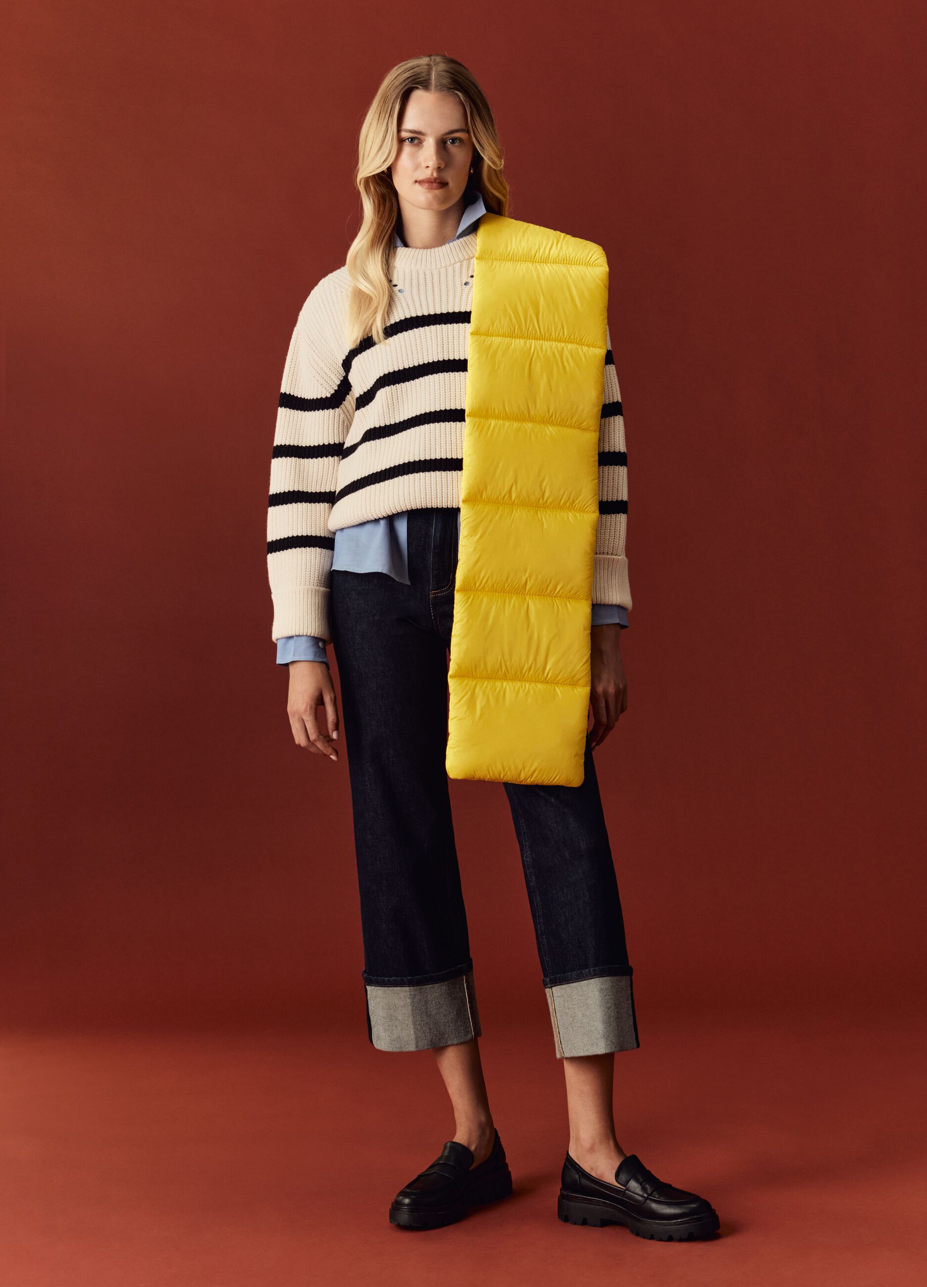 Jeans wide leg con risvolti_0