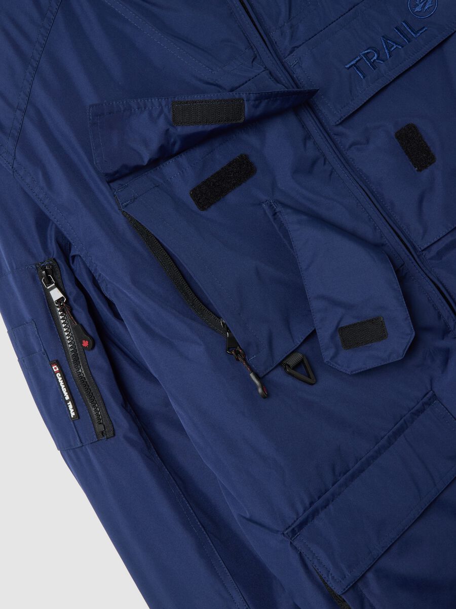 Heavy Blue Hooded Jacket_5