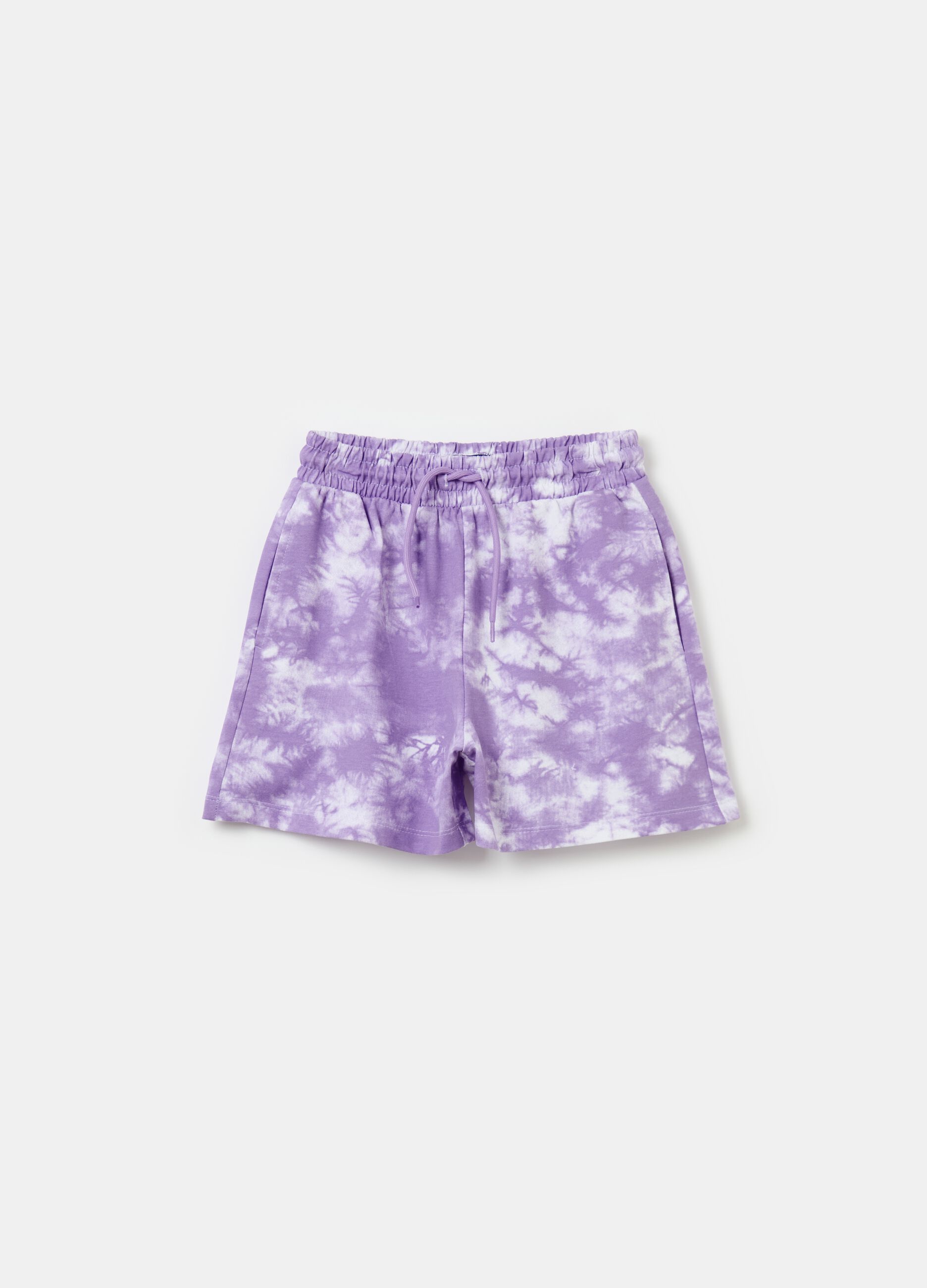 Shorts in French Terry Tie Dye