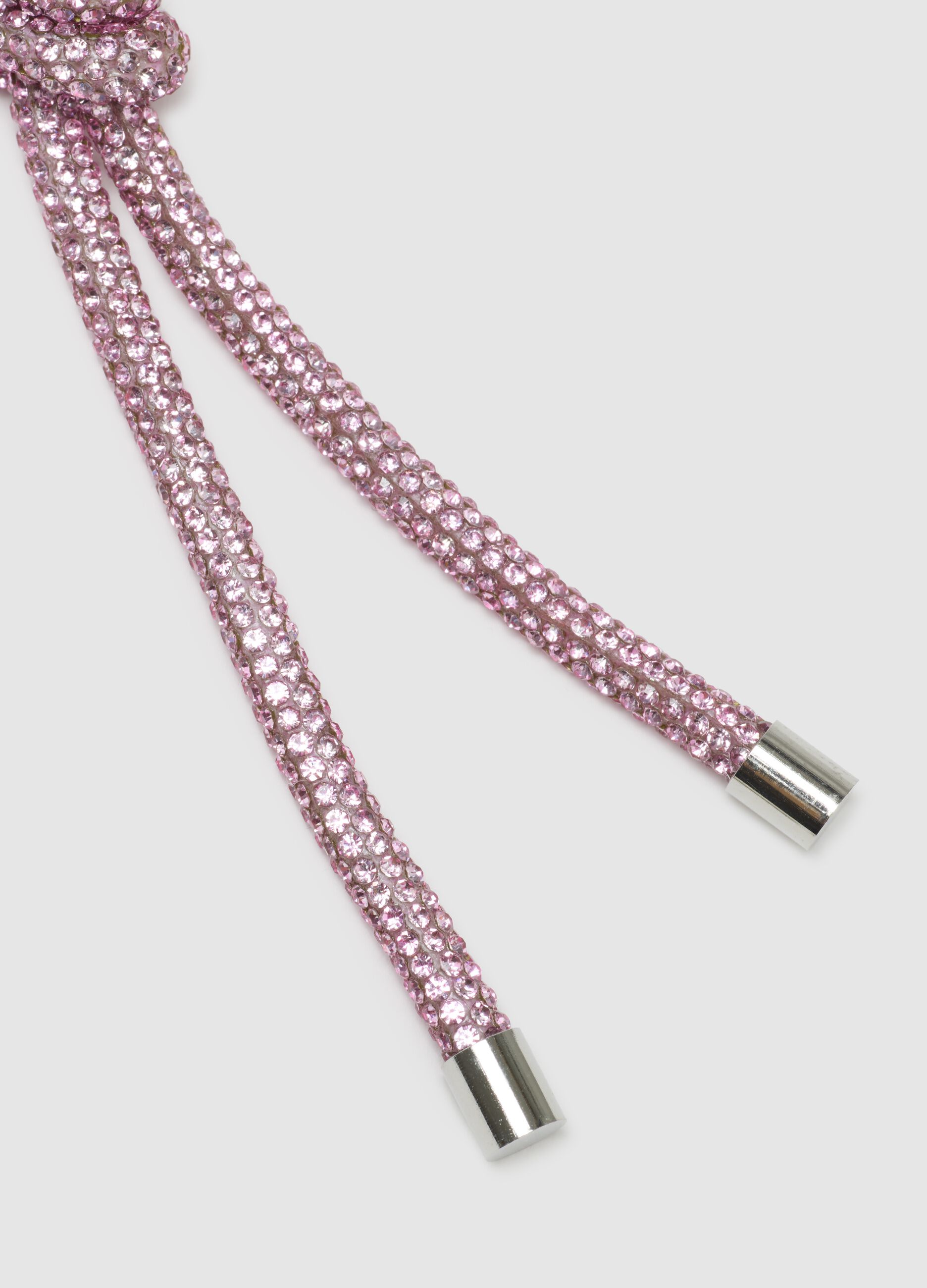 Pink Glass Keyring