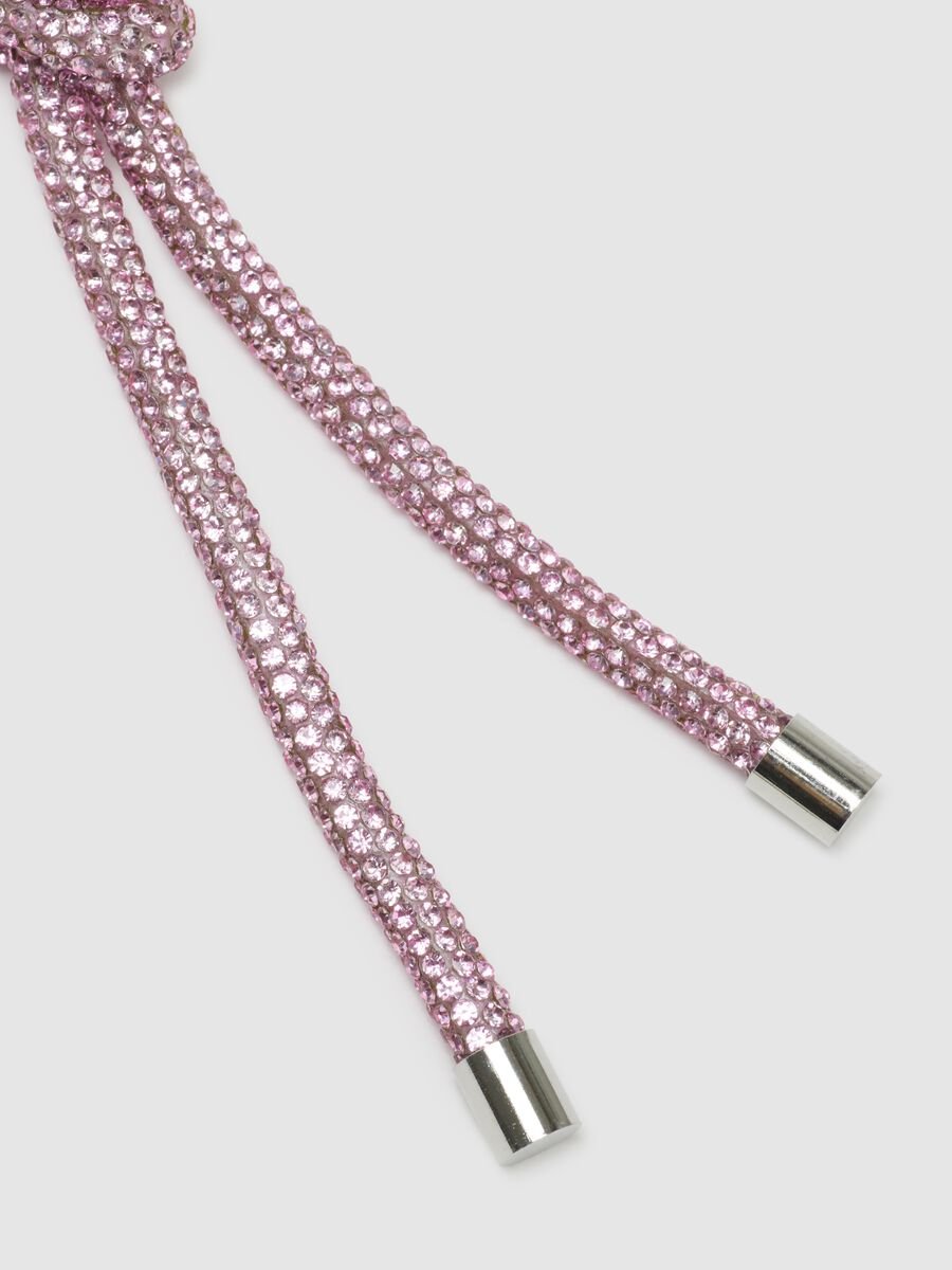 Portachiavi in vetro rosa_1
