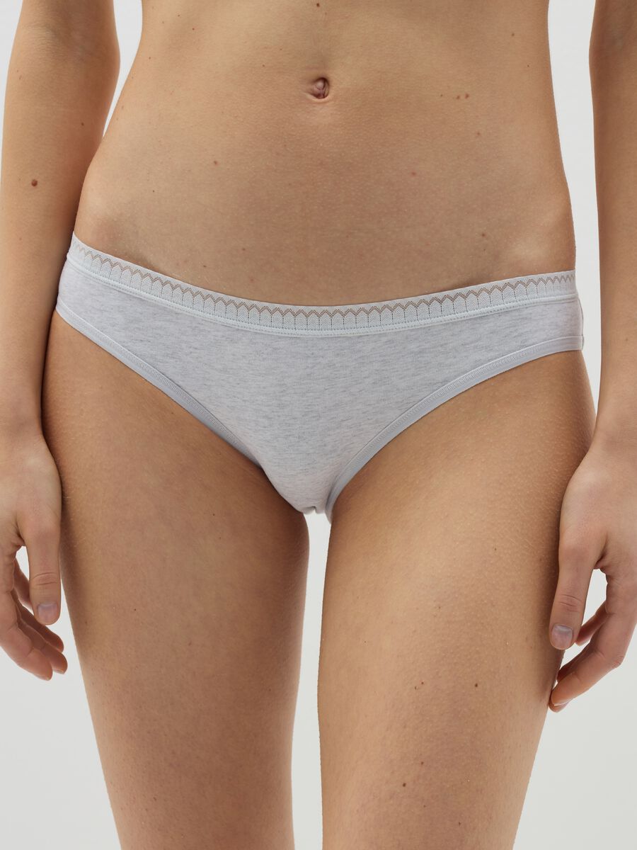 Stretch cotton briefs with detail_1