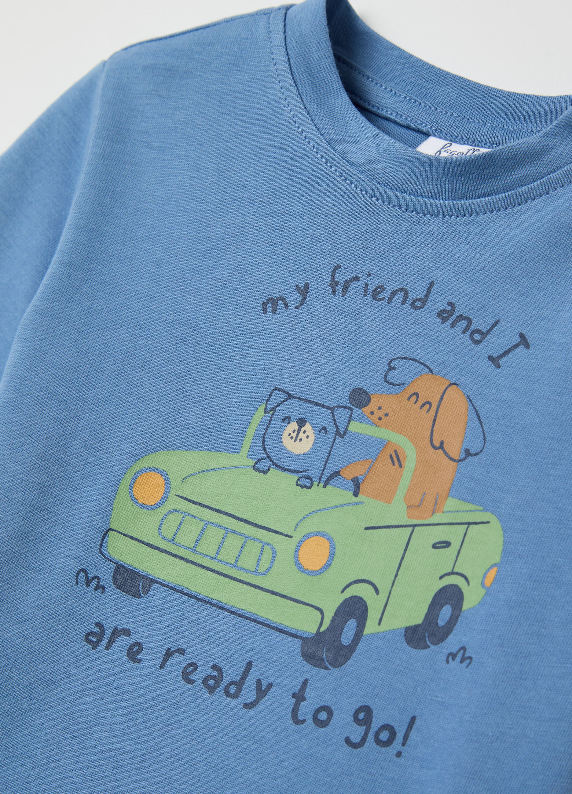 Cotton T-shirt with print