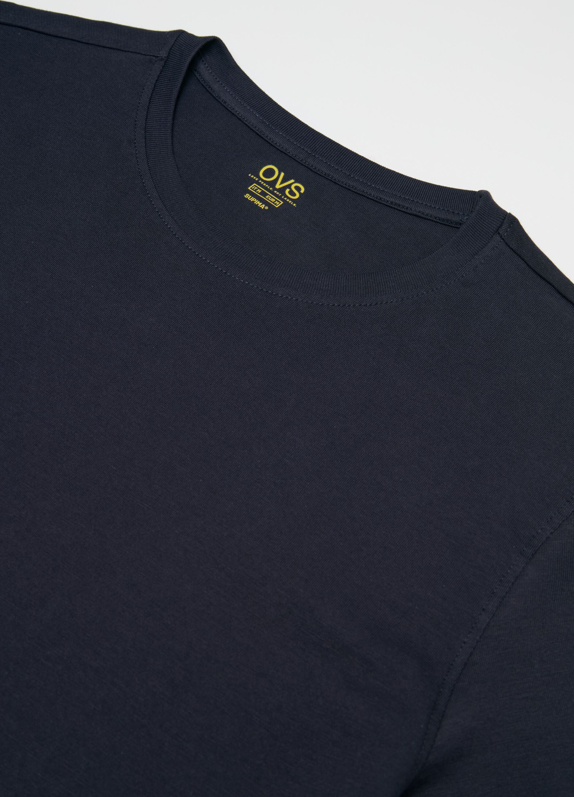 Two-pack undershirts with round neck