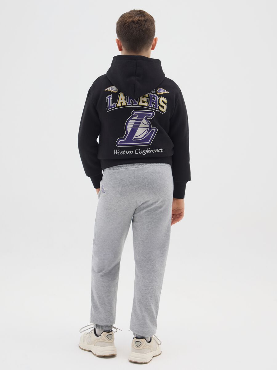 Boys' grey cotton-blend joggers_1