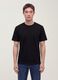 Black pure cotton crew-neck T-shirt with a relaxed fit_2