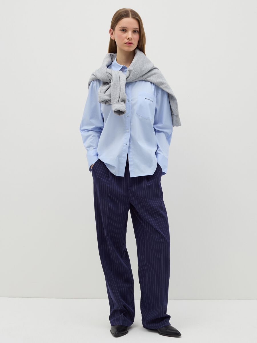 Relaxed-fit shirt with embroidered pocket_1