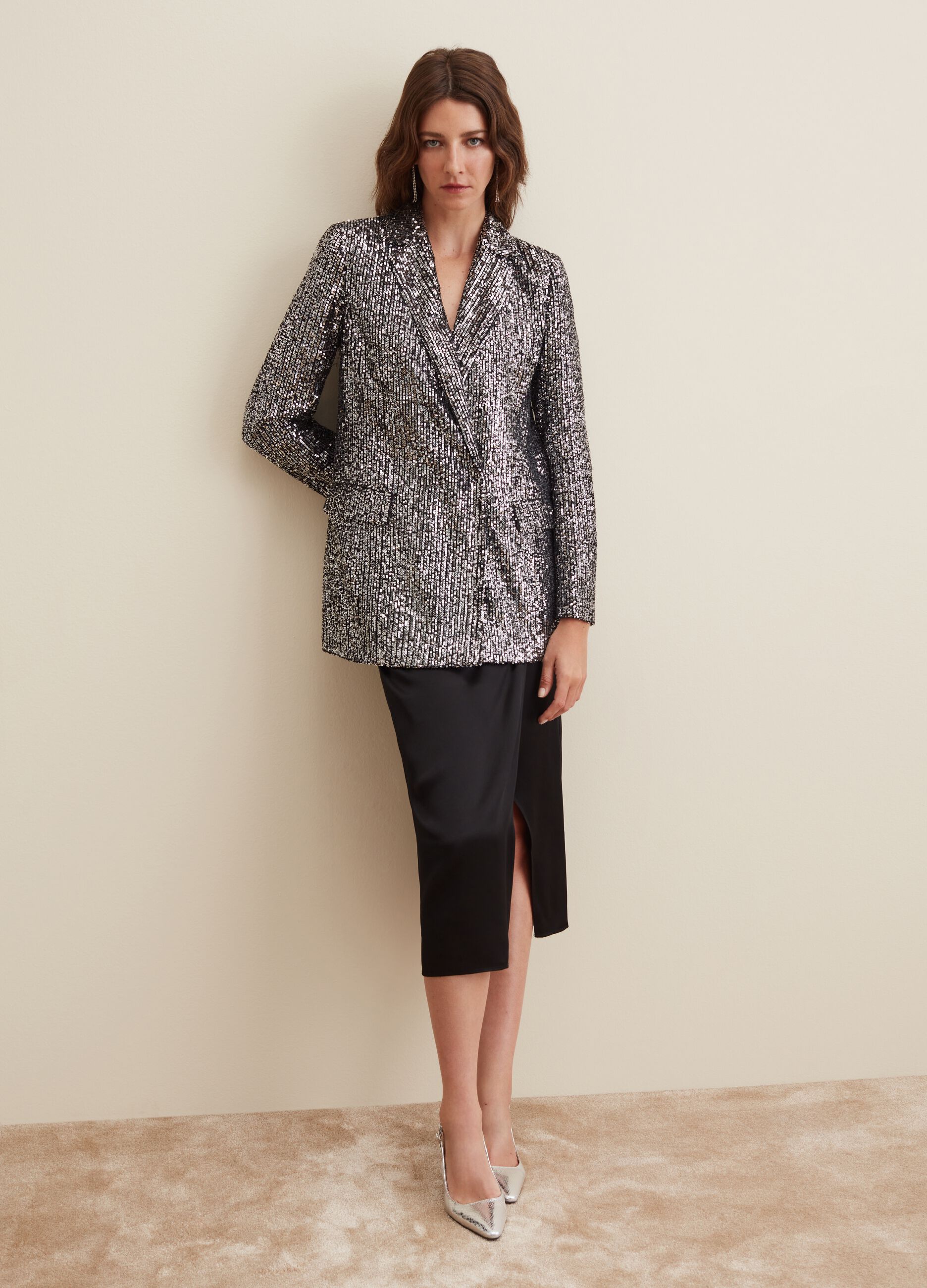 Blazer doppiopetto con paillettes_2