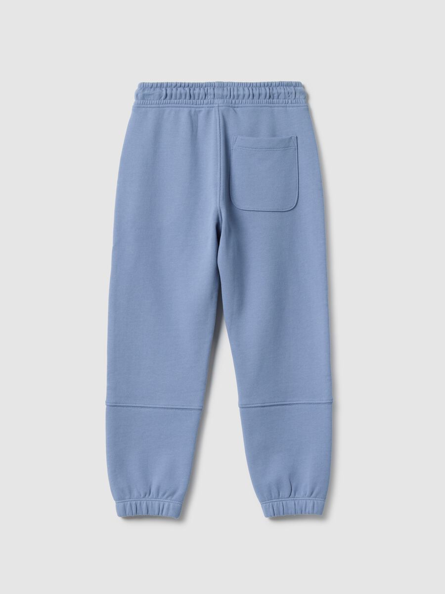 Kids' Blue Jogger Pants in Pure Cotton Regular Fit_1