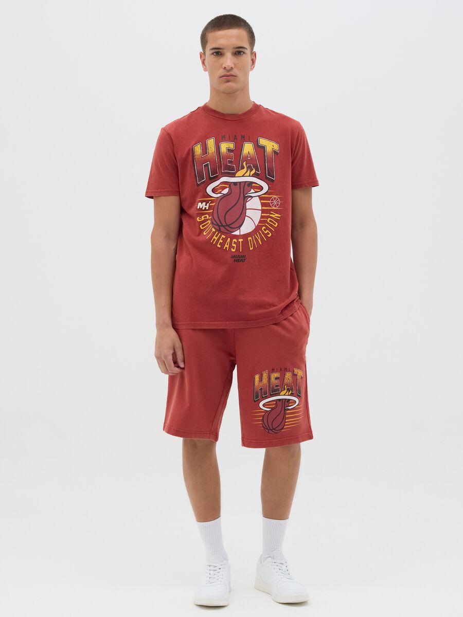 Miami Heat Red Cotton Sports Shorts_0
