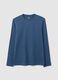 Blue pure cotton regular fit jumper_4