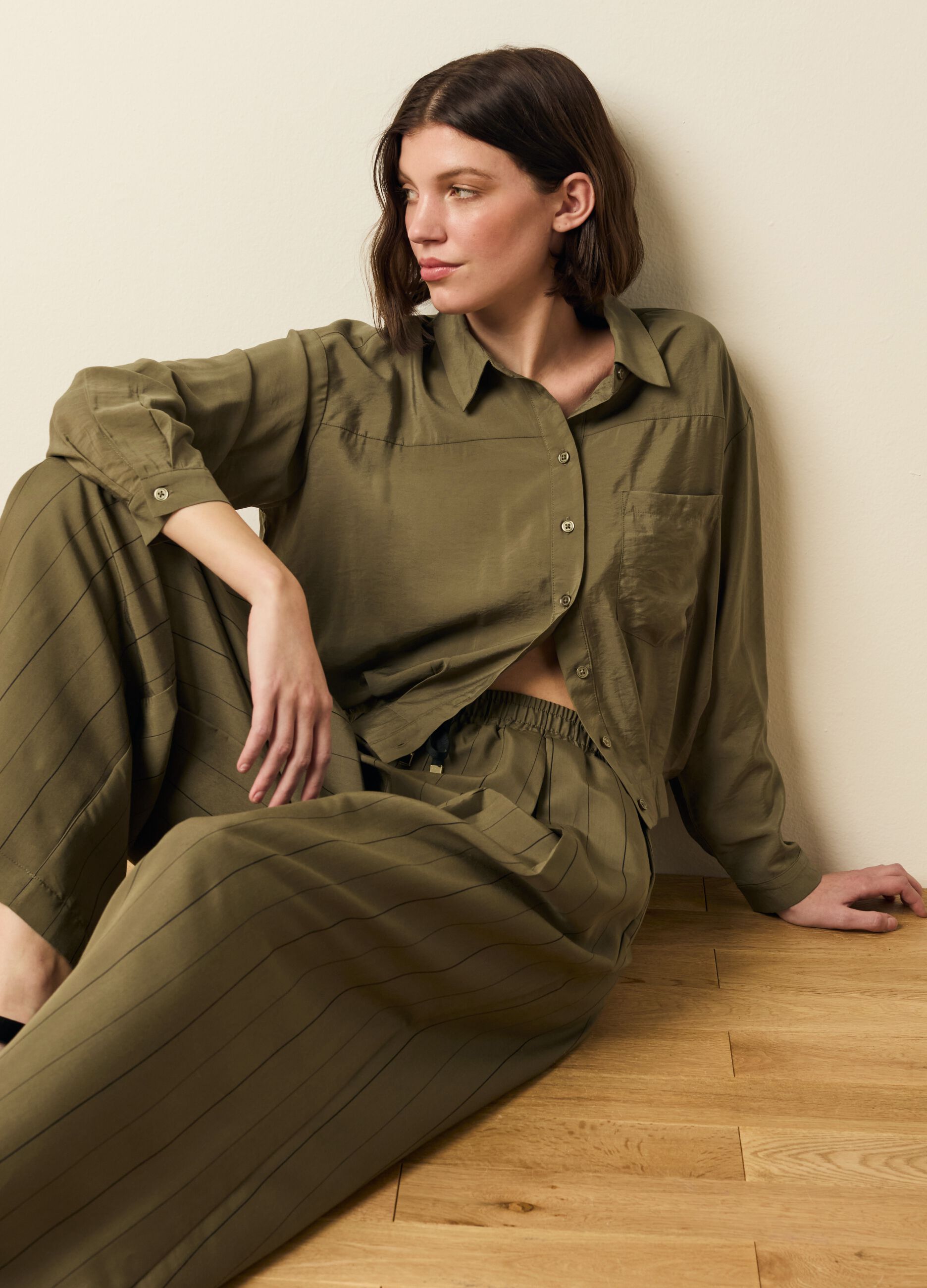 Camicia con pinces
