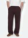 Brown pure cotton joggers with elasticated waist, oversized fit_1