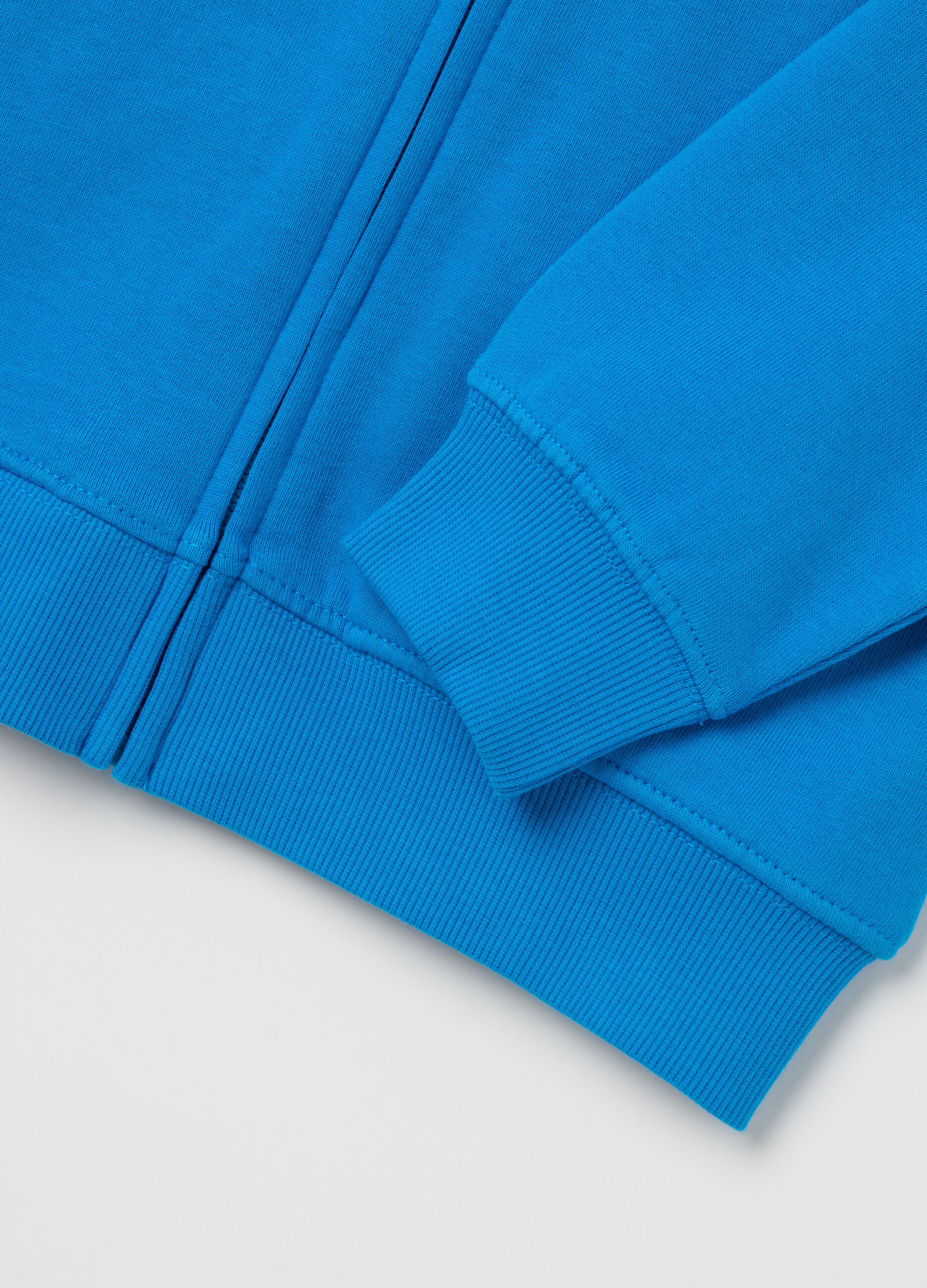 Full-zip in French Terry con cappuccio