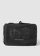 Foldable black sports duffel bag with backpack straps_1