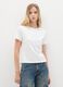 White pure cotton regular fit T-shirt_1