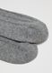 Grey wool and cashmere blend long socks_2