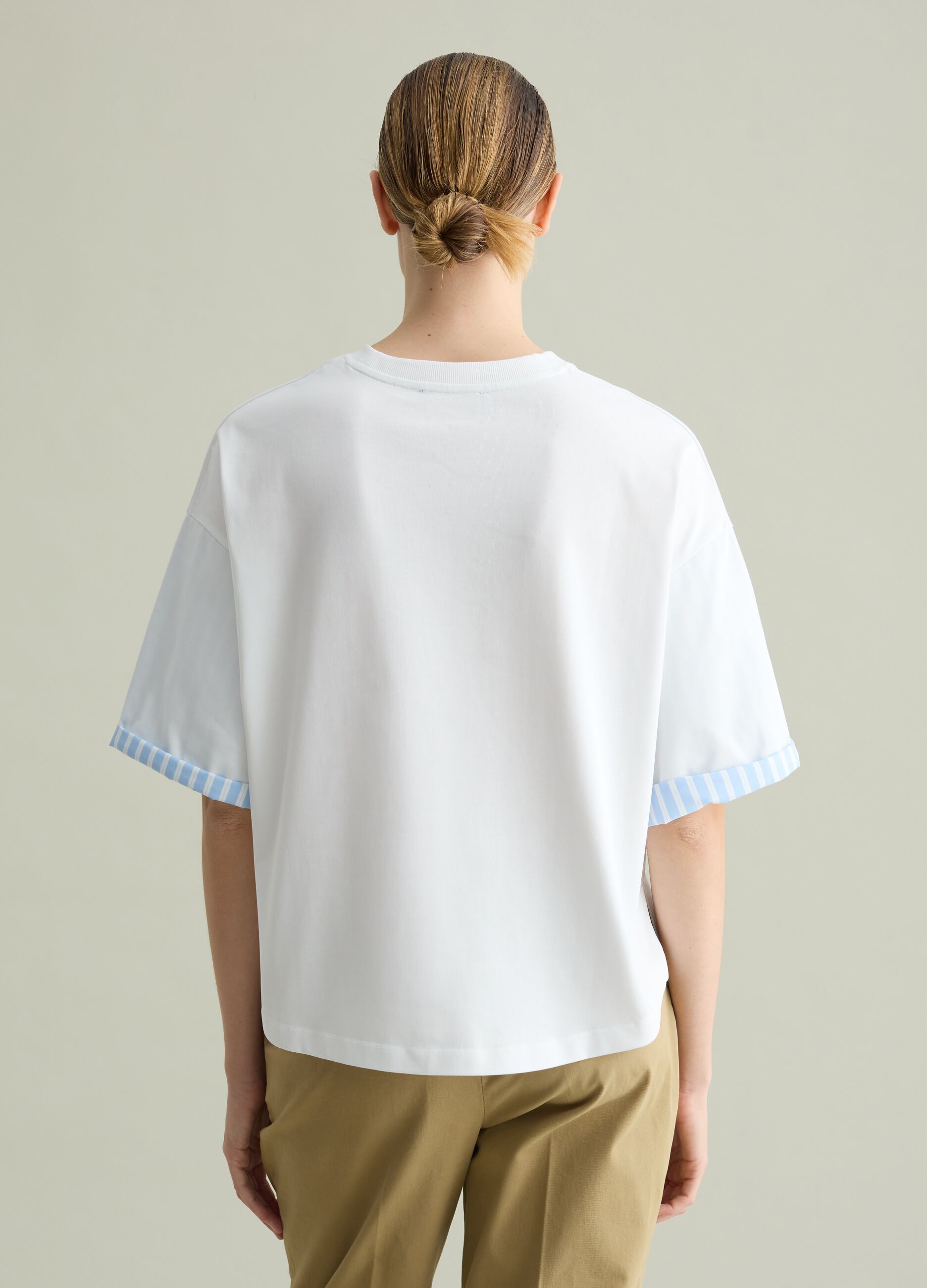 Oversized T-shirt with contrasting detail