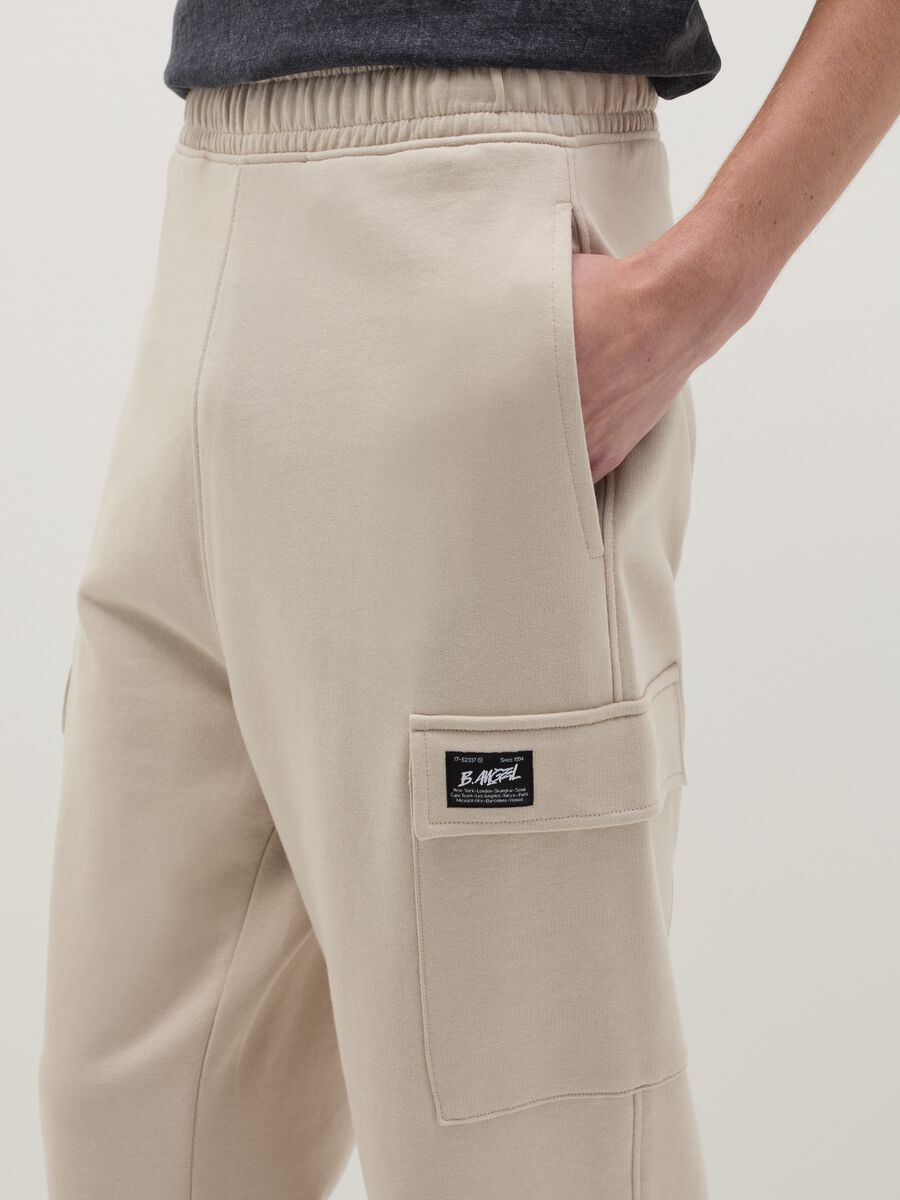 Cargo joggers with elasticated trims_3