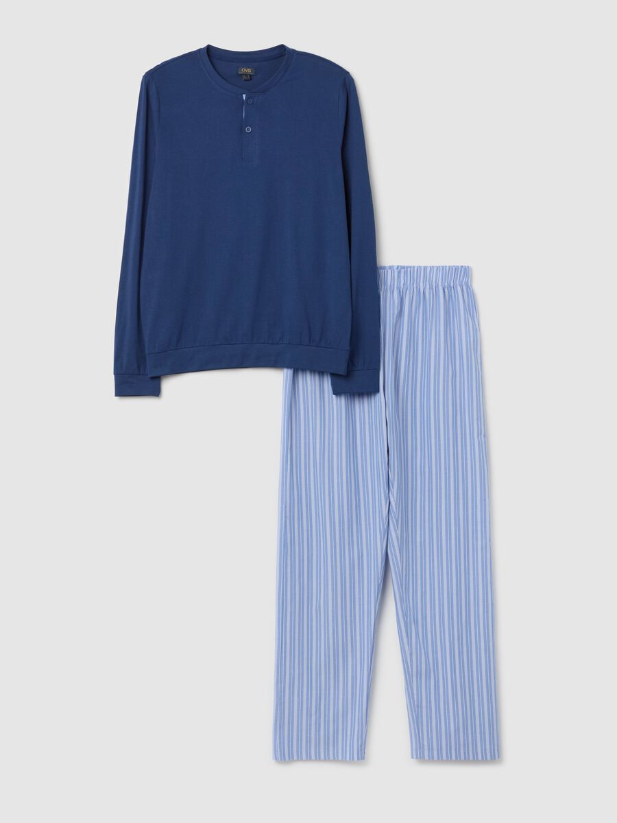 Long pyjamas with granddad neckline_4