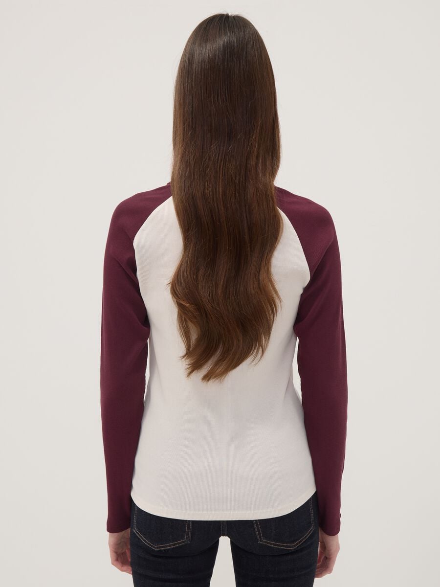 T-shirt bianca in puro cotone a maniche lunghe_3