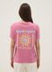 Pink pure cotton relaxed-fit T-shirt with sun print_3