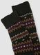 Green long cotton and stretch wool socks_1