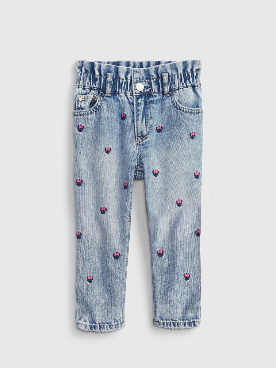 Jeans con ricami Minnie_0