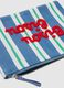 Multicoloured striped wallet with embroidered lettering_2