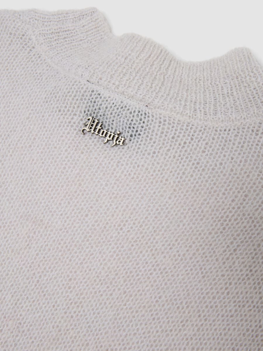 Mohair Crew Neck Light Beige_2