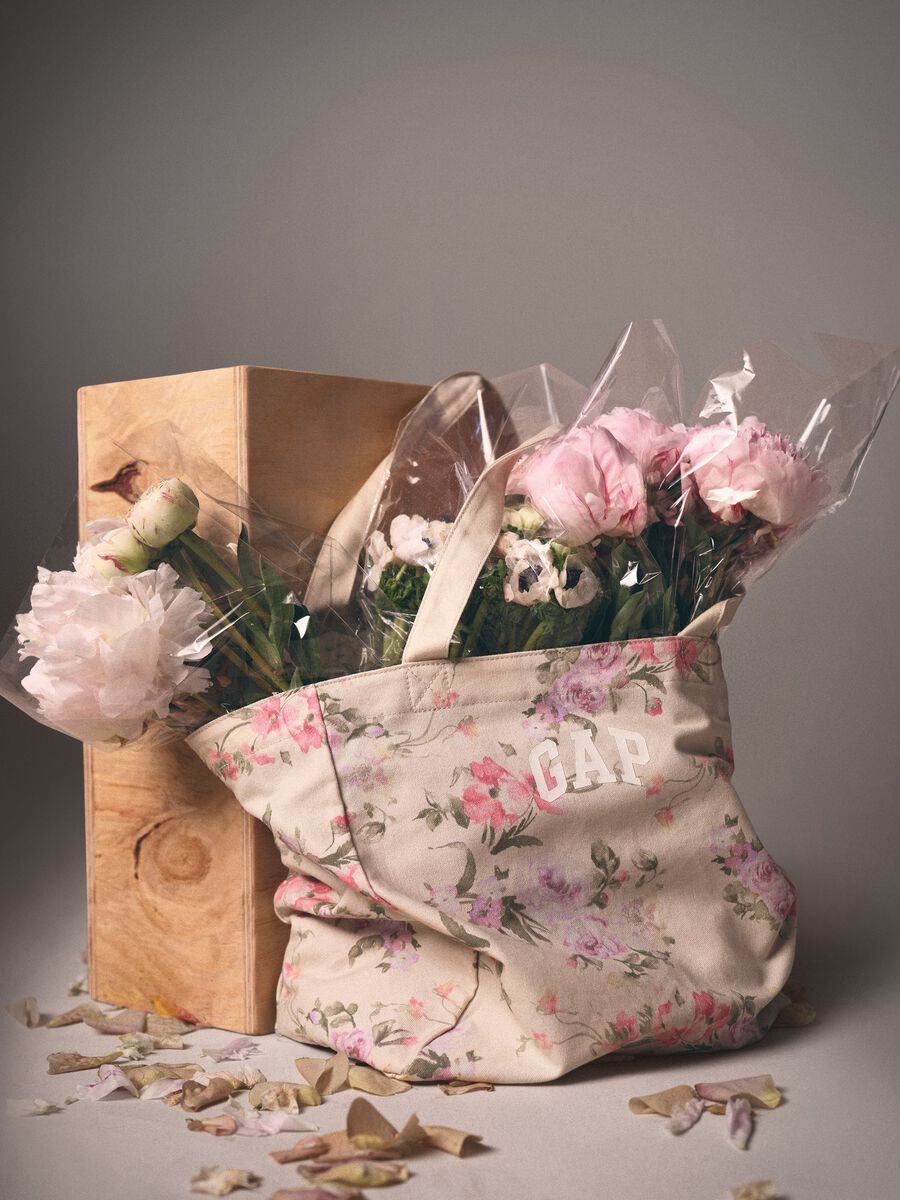 Borsa tote floreale LoveShackFancy_1