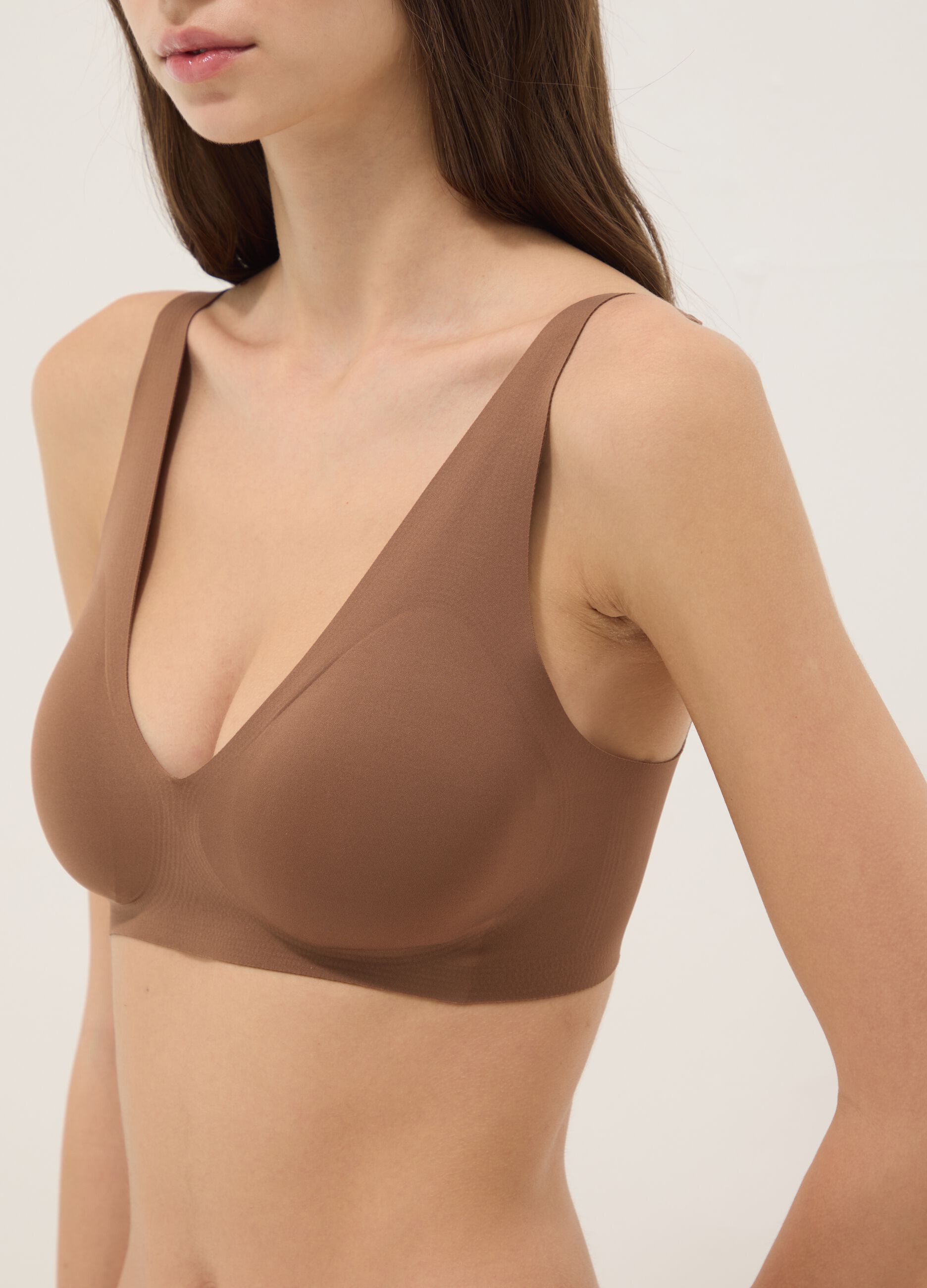 Brown Bra with Removable Padding