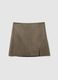Brown Mini Skirt_4